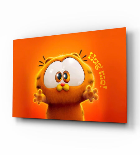 Cute Garfield Glass Wall Art || Designer Collection