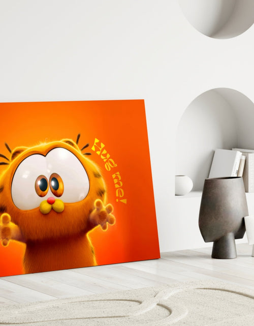 Load image into Gallery viewer, Cute Garfield Glass Wall Art || Designer Collection

