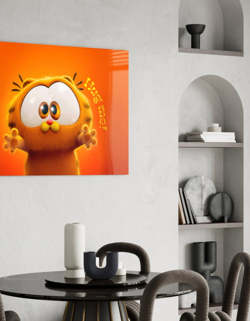 Load image into Gallery viewer, Cute Garfield Glass Wall Art || Designer Collection
