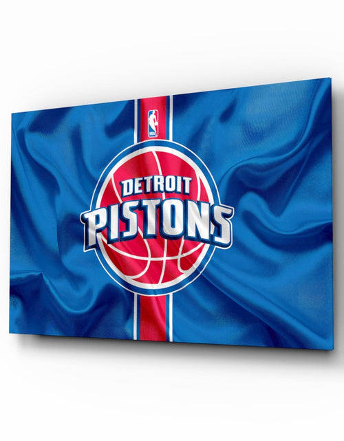 Load image into Gallery viewer, The fluctuating Detroit Pistons Glass Wall Art || Designer Collection
