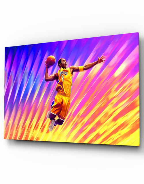 Load image into Gallery viewer, Kobe Bryant: Flight of Colors Glass Wall Art || Designer Collection
