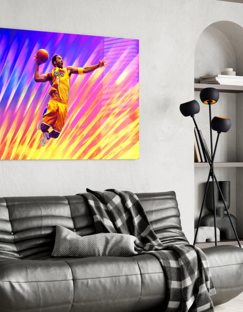Load image into Gallery viewer, Kobe Bryant: Flight of Colors Glass Wall Art || Designer Collection
