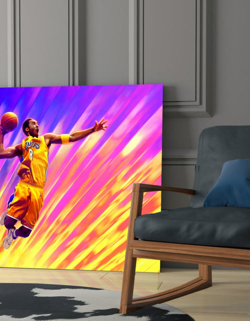 Load image into Gallery viewer, Kobe Bryant: Flight of Colors Glass Wall Art || Designer Collection

