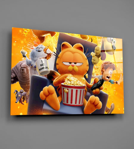 Garfield: Lazy Day Glass Wall Art || Designer Collection