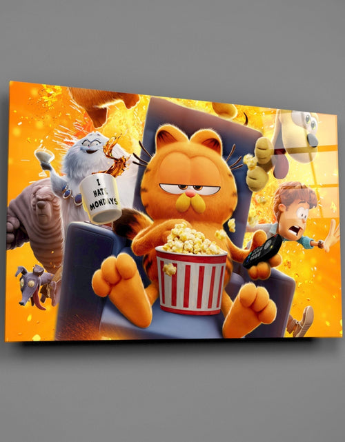 Load image into Gallery viewer, Garfield: Lazy Day Glass Wall Art || Designer Collection
