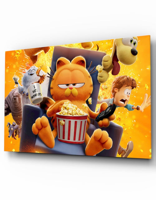 Load image into Gallery viewer, Garfield: Lazy Day Glass Wall Art || Designer Collection
