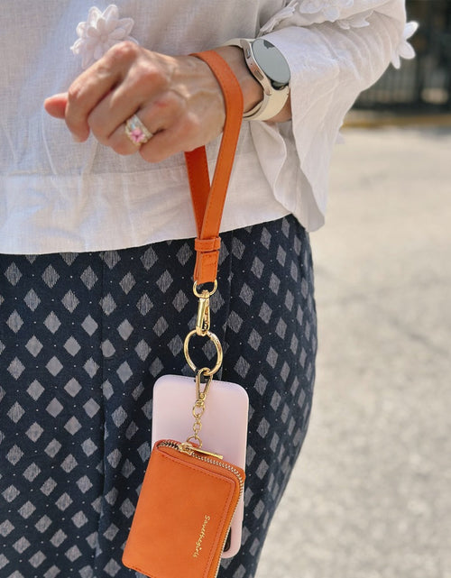 Load image into Gallery viewer, Clip &amp; Go Strap w/Pouch Brushed Vegan Leather
