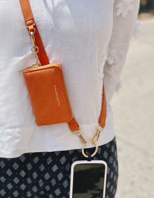 Load image into Gallery viewer, Clip &amp; Go Strap w/Pouch Brushed Vegan Leather
