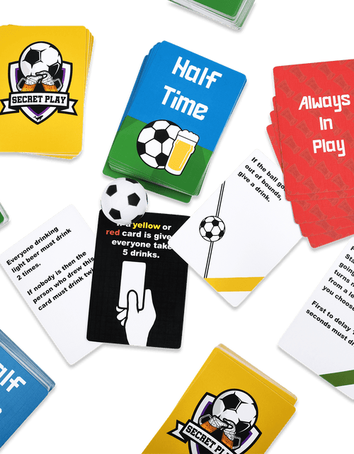 Load image into Gallery viewer, WATCH SOCCER, GET DRUNK - The Live Soccer Drinking Game
