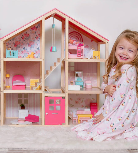 Tiny Land® Sweetwood Love Dollhouse without Dolls