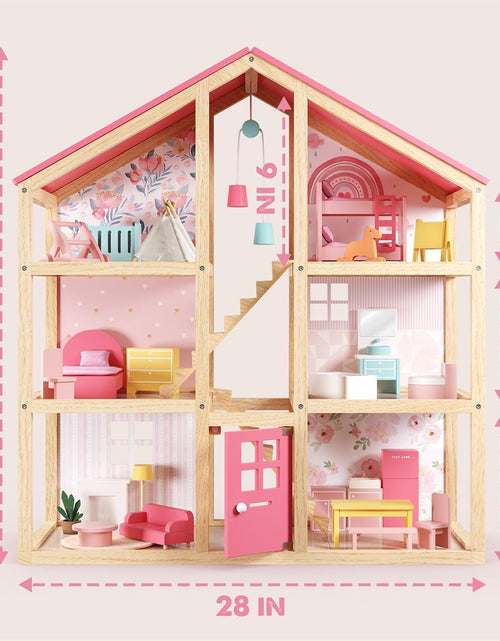 Load image into Gallery viewer, Tiny Land® Sweetwood Love Dollhouse without Dolls
