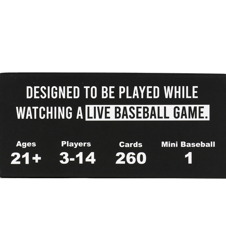 WATCH BASEBALL, GET DRUNK - The Live Baseball Drinking Game