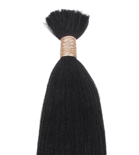 Yaki Straight Bulk 100% Human Braiding Hair