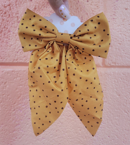Polka Dot Hair Bow