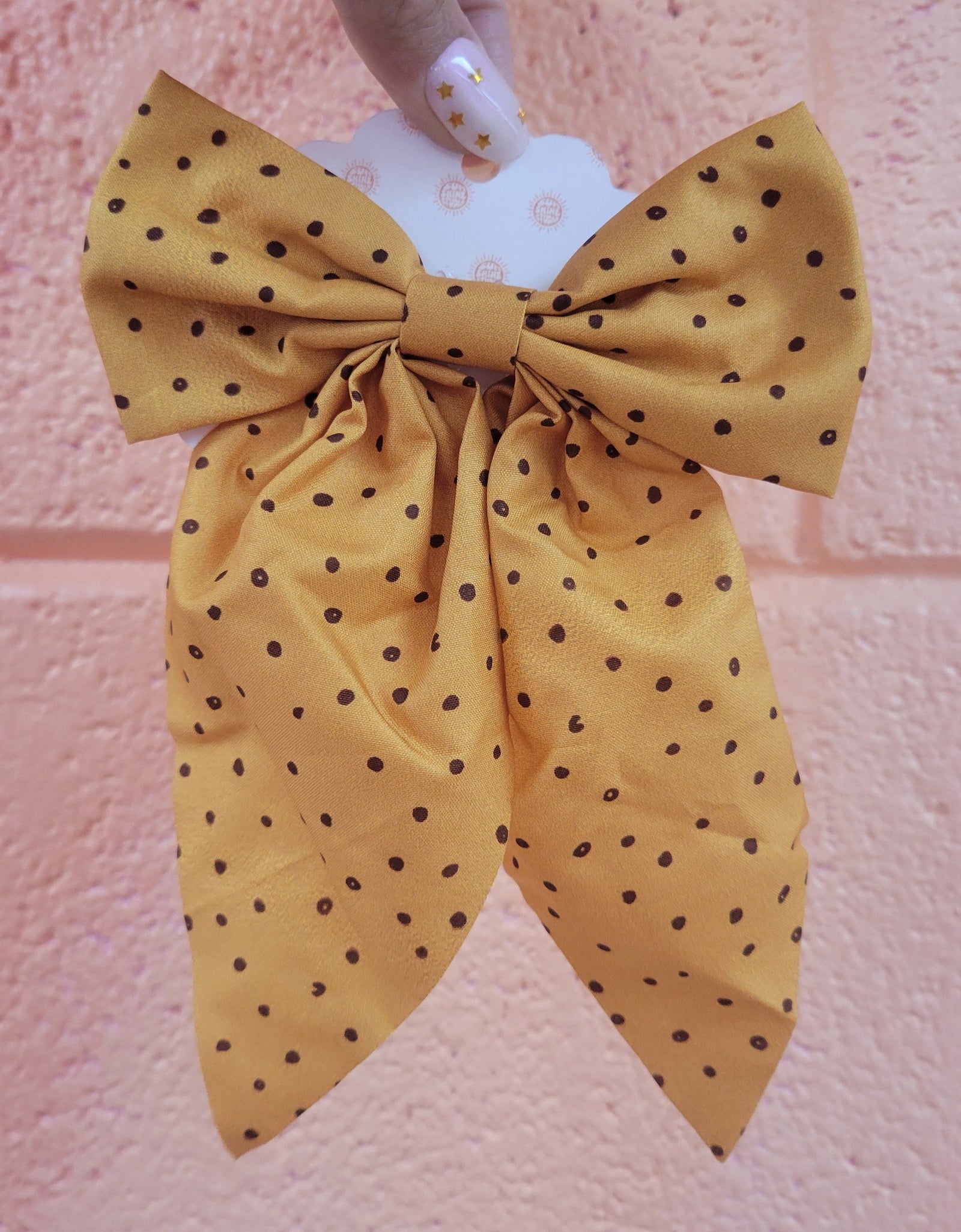 Polka Dot Hair Bow