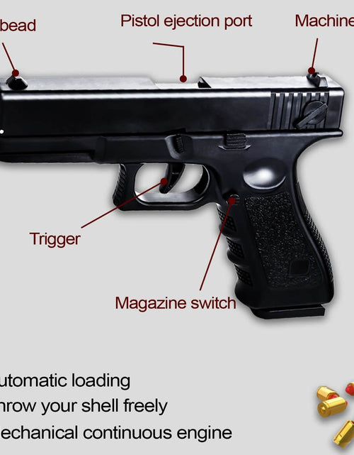Load image into Gallery viewer, Semi-Automatic Foam Bullet Toy Pistol for Kids (8+)
