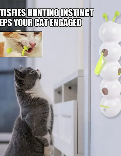 Load image into Gallery viewer, Wiggly Caterpillar Cat Toy – Automatic Motion for Endless Play!
