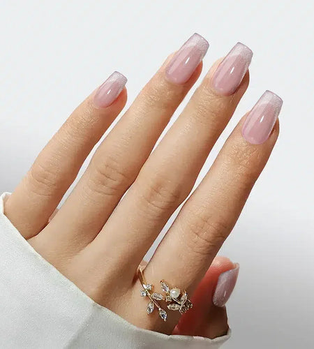 Starlight Shimmer Coffin Nails  - Press on Nails
