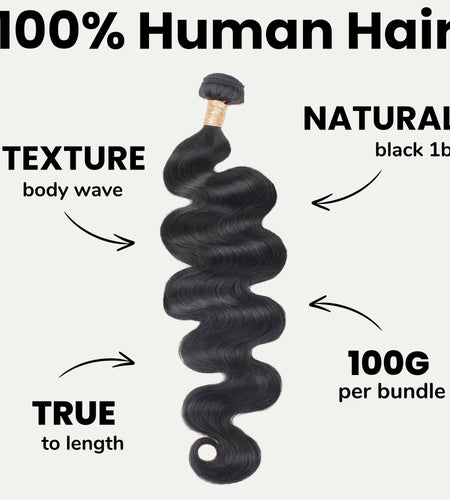 Brazilian Body Wave 100% Human Hair Bundles