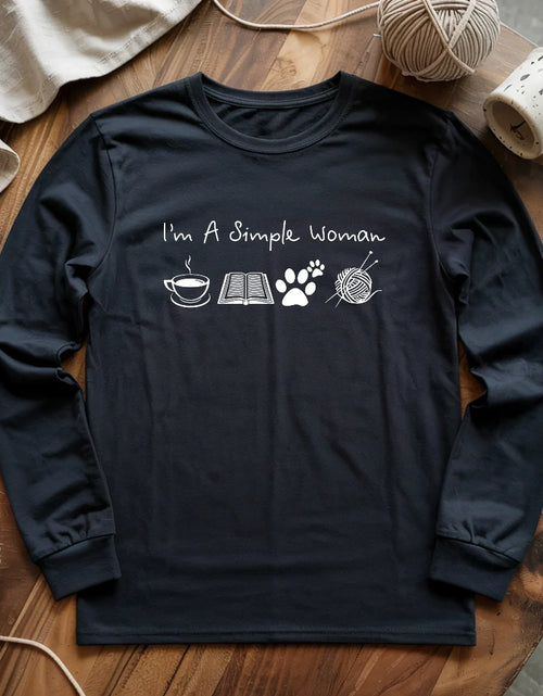 Load image into Gallery viewer, Simple Woman Long Sleeve T-shirt

