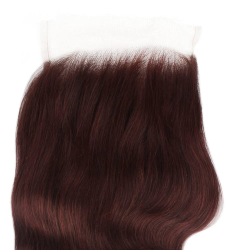 Burgundy Body Wave 5x5 HD Lace Human Hair Closure