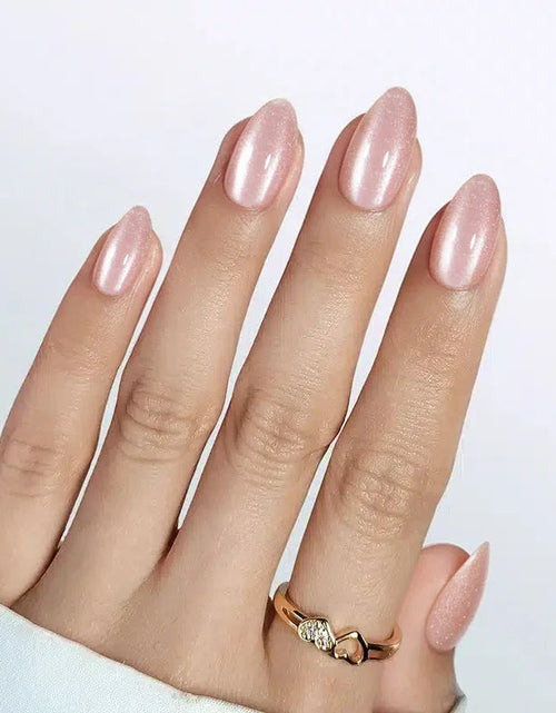 Load image into Gallery viewer, Aurora Cat Eye Almond Nails - Press On Nails
