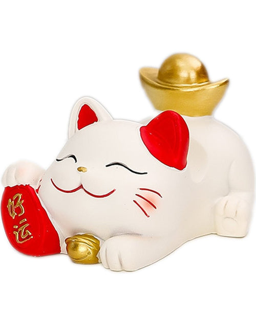 Load image into Gallery viewer, Fortune Cat Phone Stand – Cute Japanese Maneki Neko Decor Gift
