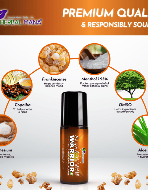 Load image into Gallery viewer, Cooling Frankincense DMSO Roll-On for Joint Pain Relief | Royal Warrior
