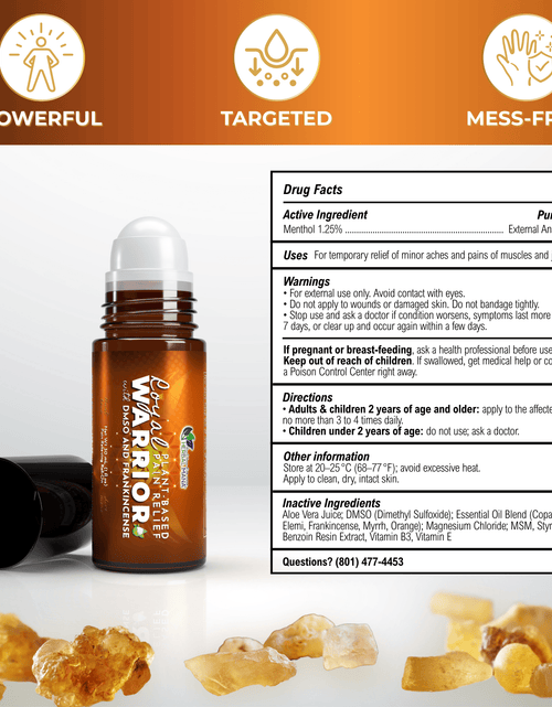 Load image into Gallery viewer, Cooling Frankincense DMSO Roll-On for Joint Pain Relief | Royal Warrior
