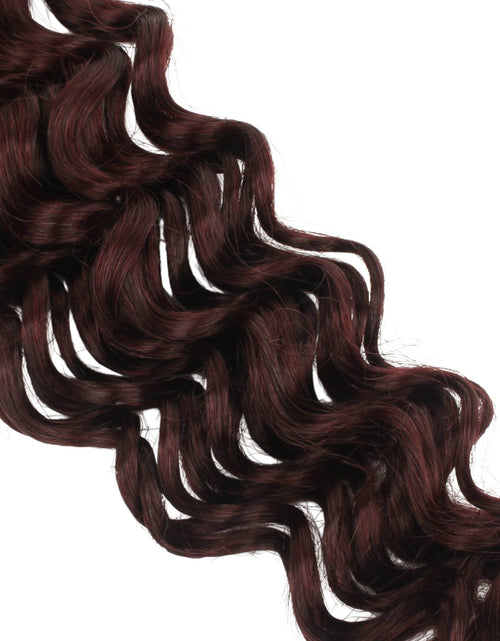 Load image into Gallery viewer, Burgundy Deep Wave Color 99J Bulk 100% Human Braiding Hair
