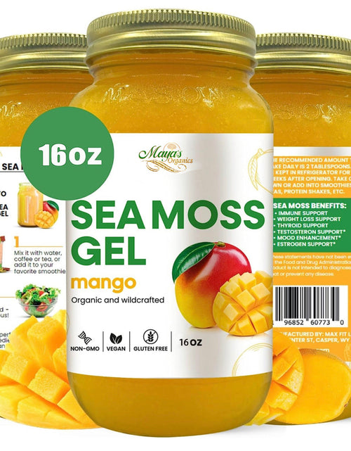 Load image into Gallery viewer, Organic Mango Sea Moss Gel – 24oz | Wildcrafted Superfood for Hair, Skin &amp; Body 🌊💛
