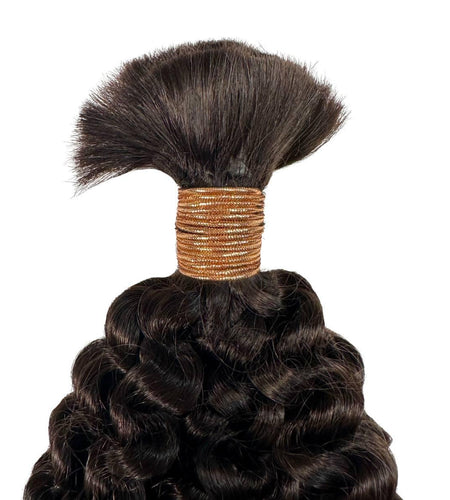 Kinky Curly Bulk 100% Human Braiding Hair