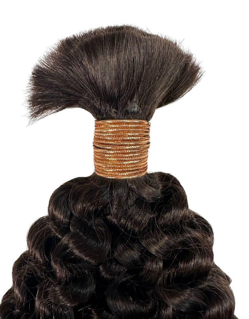Load image into Gallery viewer, Kinky Curly Bulk 100% Human Braiding Hair
