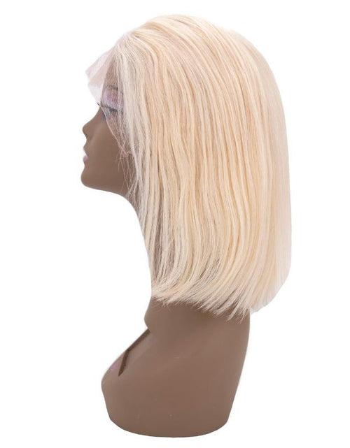 Load image into Gallery viewer, Blonde Straight 13x4 Transparent Lace 100% Human Hair Bob Wig
