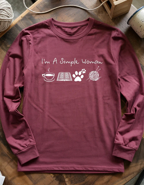 Load image into Gallery viewer, Simple Woman Long Sleeve T-shirt
