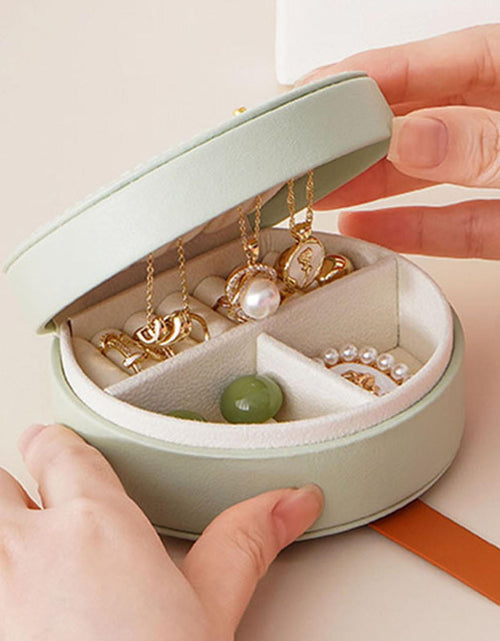 Load image into Gallery viewer, Mini Travel Jewelry Box Organizer for Compact Storage on the Go
