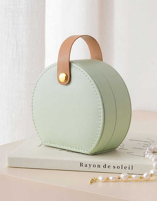 Load image into Gallery viewer, Mini Travel Jewelry Box Organizer for Compact Storage on the Go
