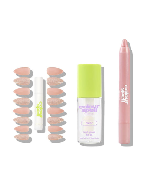 Load image into Gallery viewer, Pressed, Glossed and Polished Collection- Shadow, Lip Oil &amp; Nails
