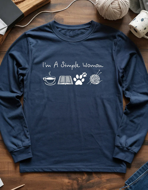 Load image into Gallery viewer, Simple Woman Long Sleeve T-shirt
