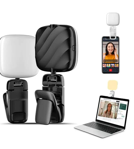 LED Clip-on Phone Light with Adjustable Stand