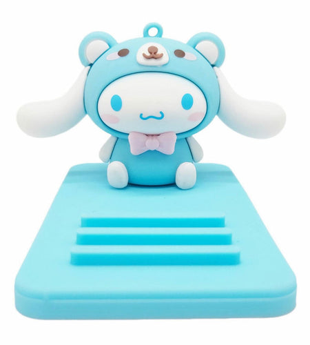 Sicpfuj Cute Phone Stand Desk Cell Phone Holder Blue Polyvinyl Chloride
