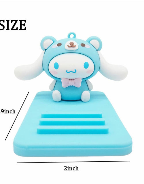 Load image into Gallery viewer, Sicpfuj Cute Phone Stand Desk Cell Phone Holder Blue Polyvinyl Chloride

