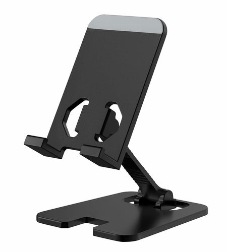 Meliya Foldable Aluminum Adjustable Cell Phone Stand Holder for Desk Silver