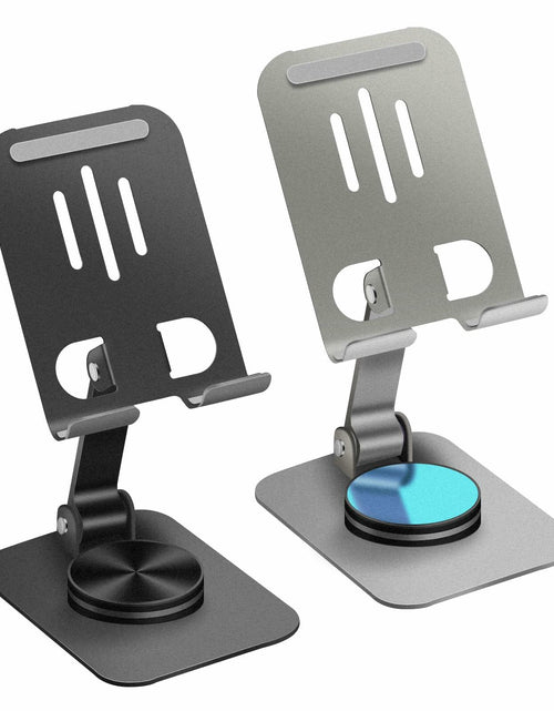 Load image into Gallery viewer, Joe zlvy Cell Phone Stand 360° Rotatable Adjustable Foldable Silvery
