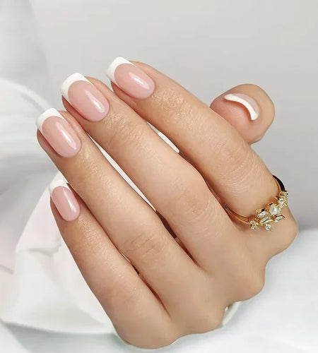 Classic French Square Nails - Press On Nails