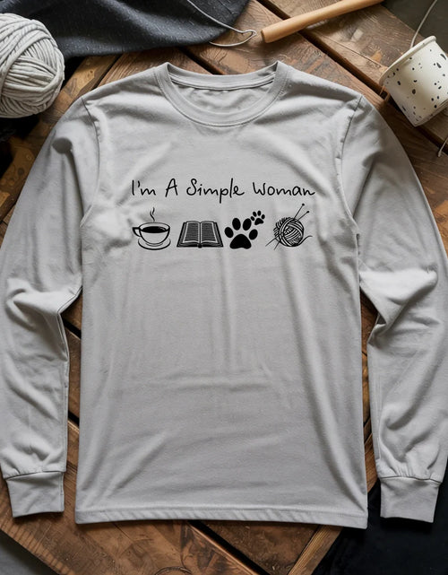 Load image into Gallery viewer, Simple Woman Long Sleeve T-shirt
