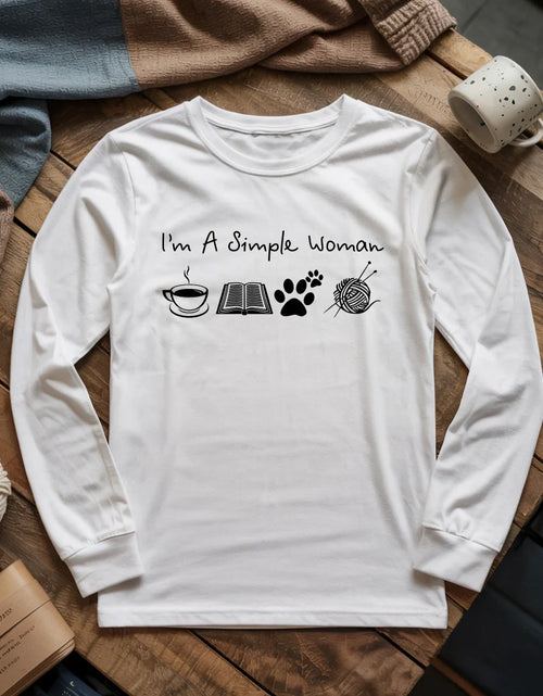 Load image into Gallery viewer, Simple Woman Long Sleeve T-shirt
