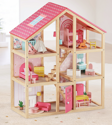 Tiny Land® Sweetwood Love Dollhouse without Dolls