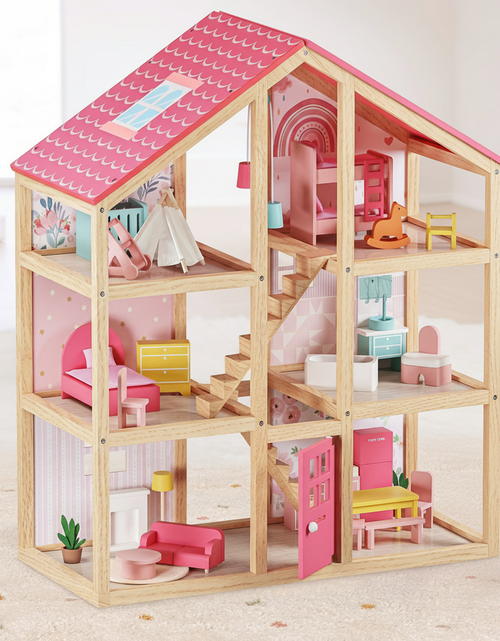 Load image into Gallery viewer, Tiny Land® Sweetwood Love Dollhouse without Dolls
